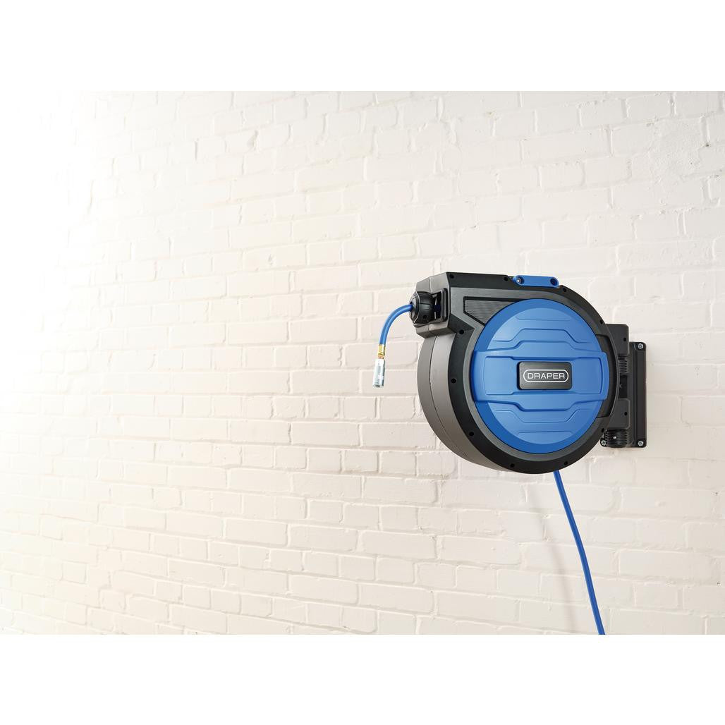 Draper Retractable Air Hose Reel, 20m, 10mm ID  29675