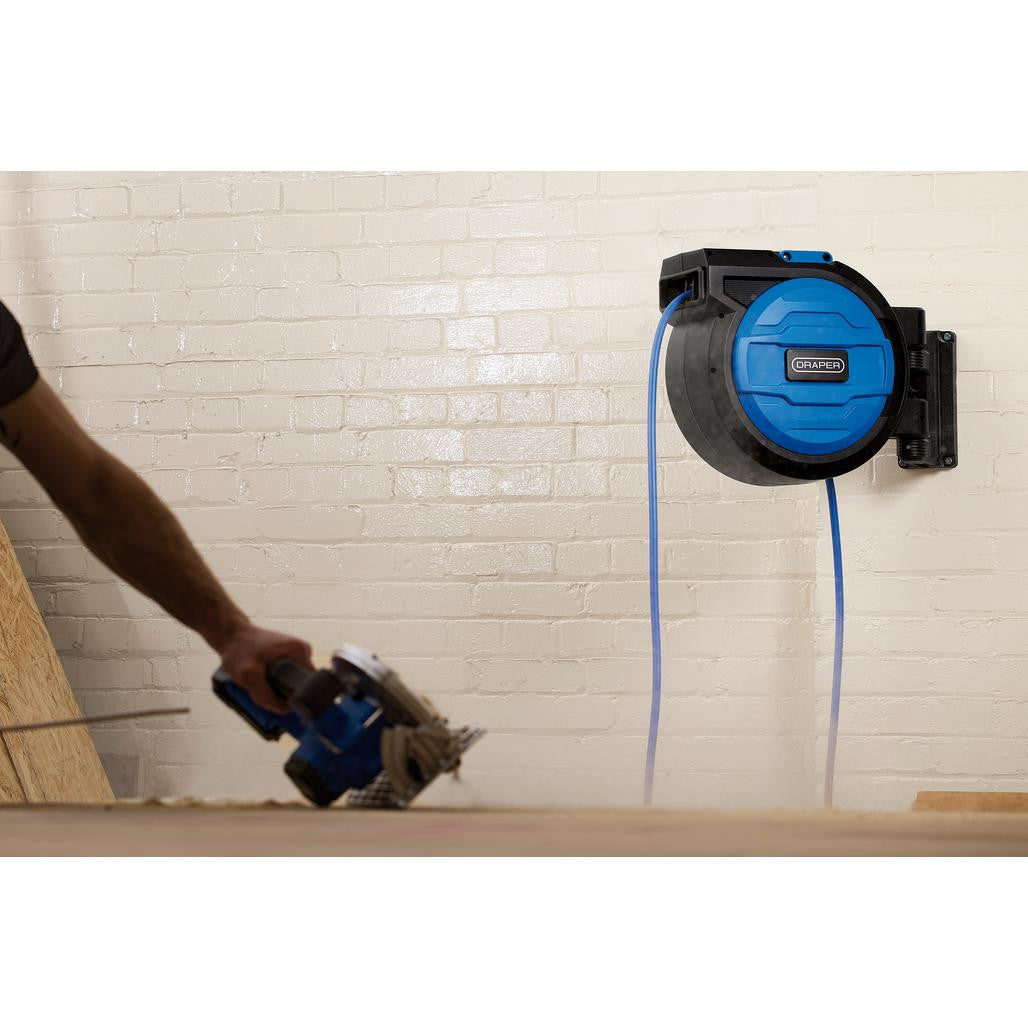 Draper Retractable Air Hose Reel, 20m, 10mm ID  29675