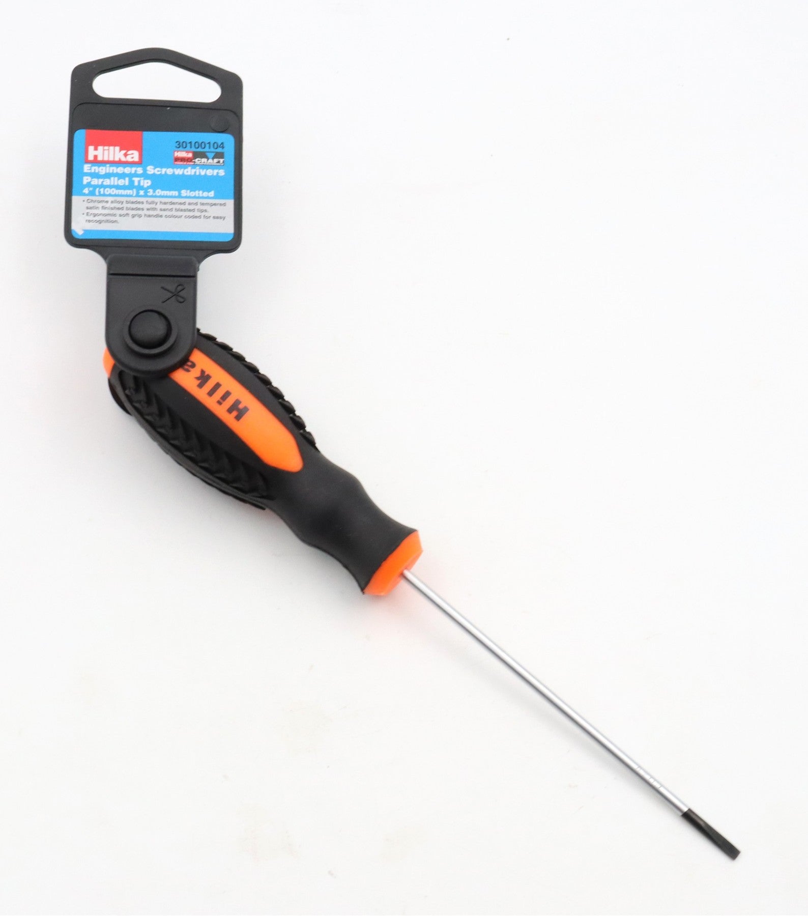 Hilka 4" x 3mm Screwdriver Parallel Tip Slotted 30100104