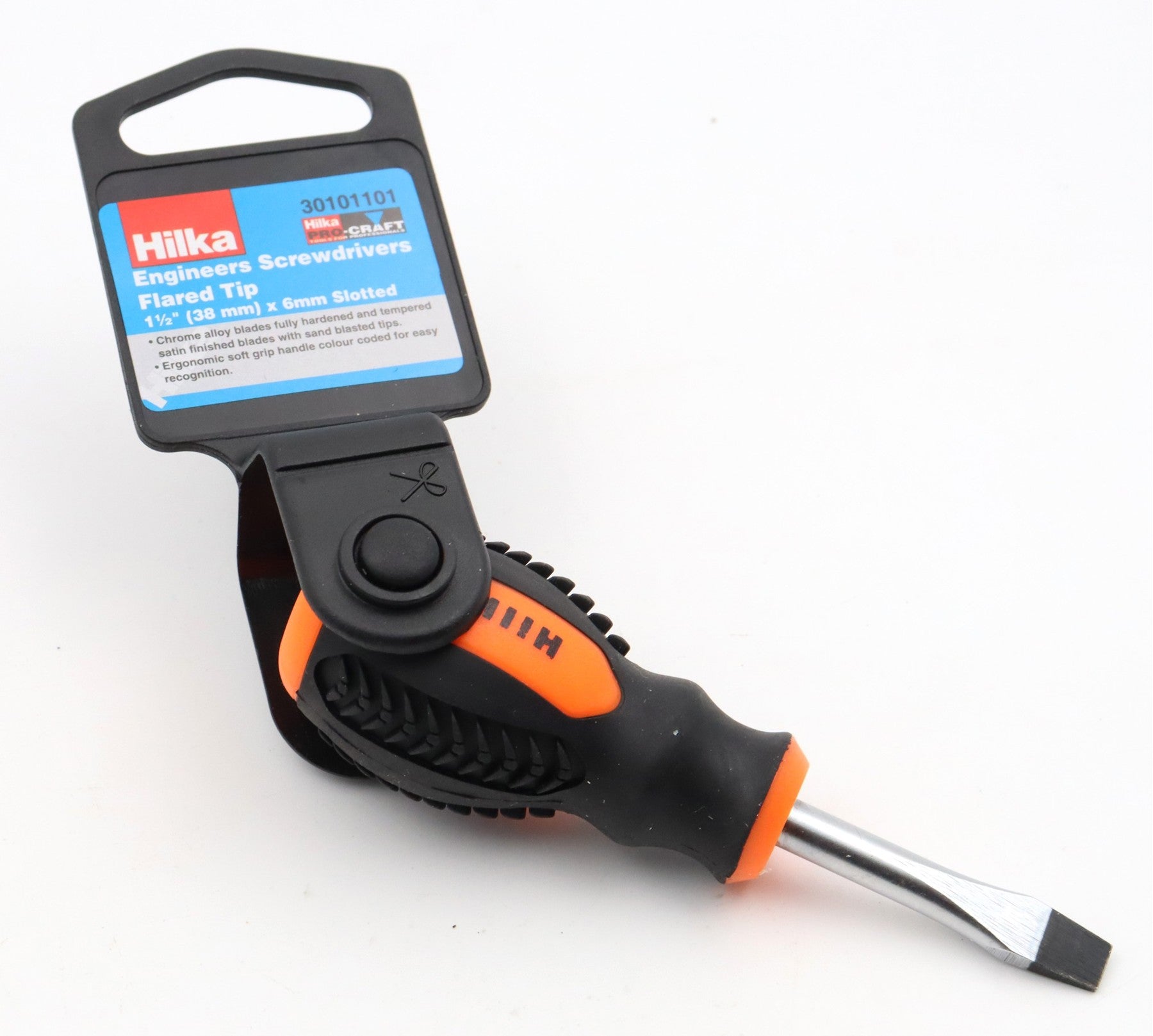 Hilka 1 1/2" x 6mm Screwdriver Flared Tip Slot 30101101