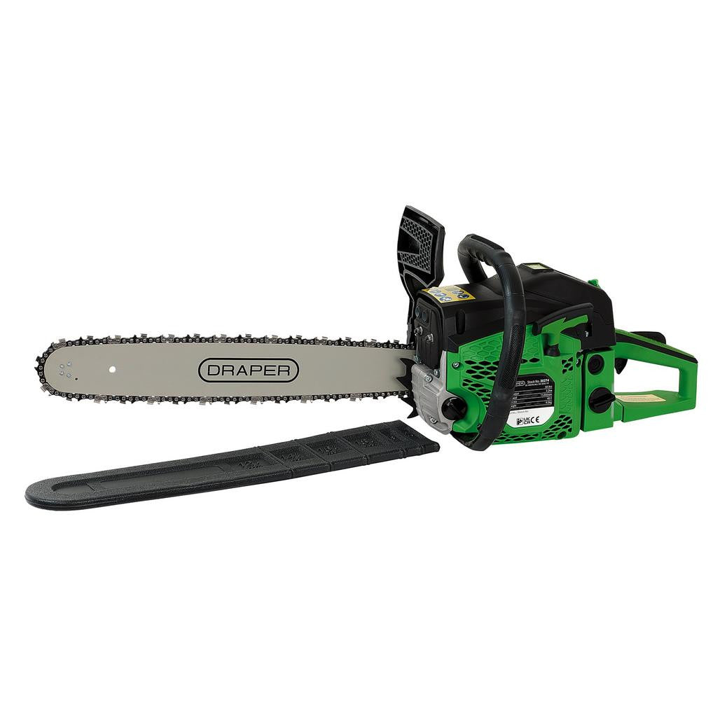 Draper Petrol Chainsaw, 51cc, 500mm/20"  30274
