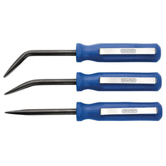 Draper Mini Pry Bar Set, 125mm, Blue (3 Piece)  30598