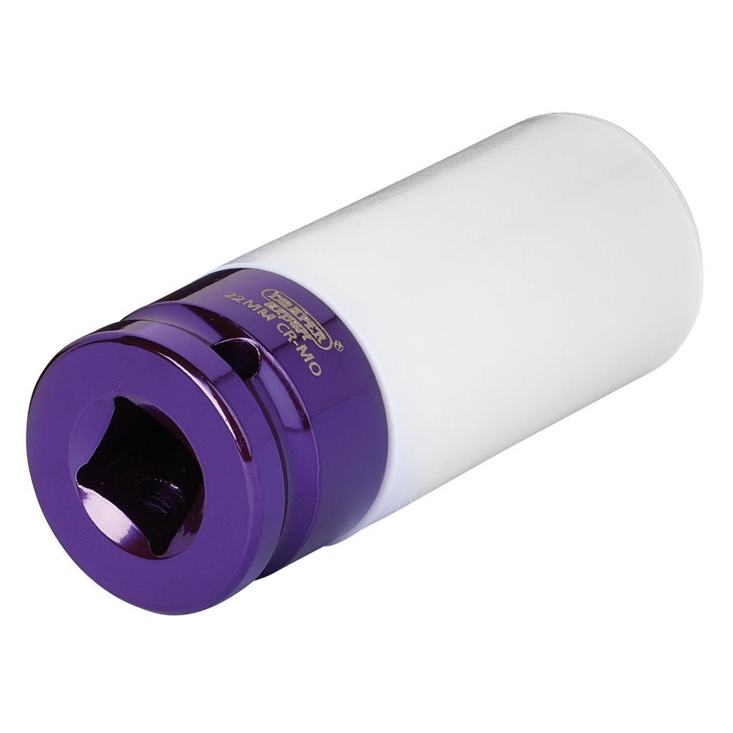 Draper Expert HI-TORQ® Wheel Nut Socket for Alloy Wheels, 1/2" Sq. Dr. (22mm) 30646