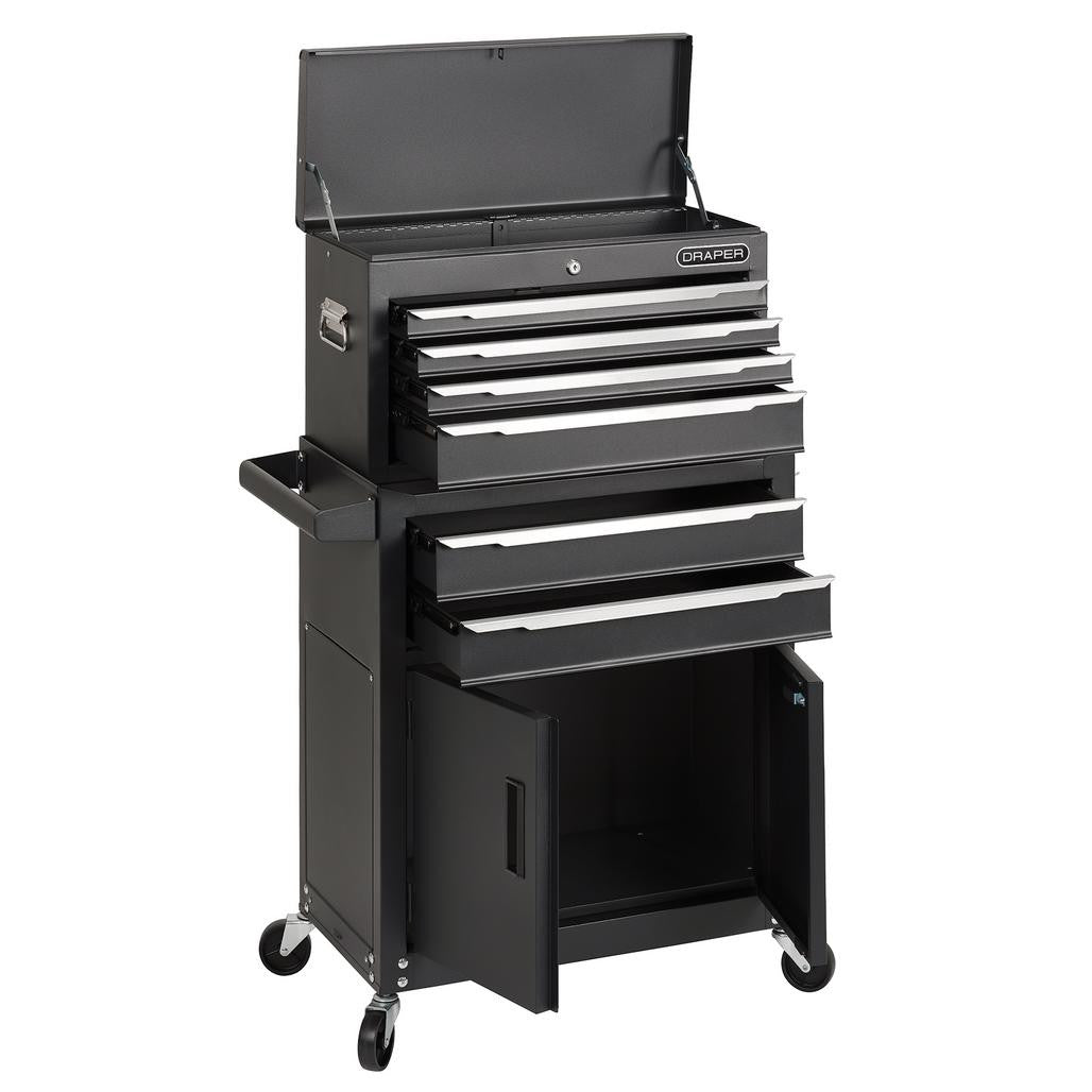 Draper Combined Roller Cabinet and Tool Chest, 6 Drawer, 24"