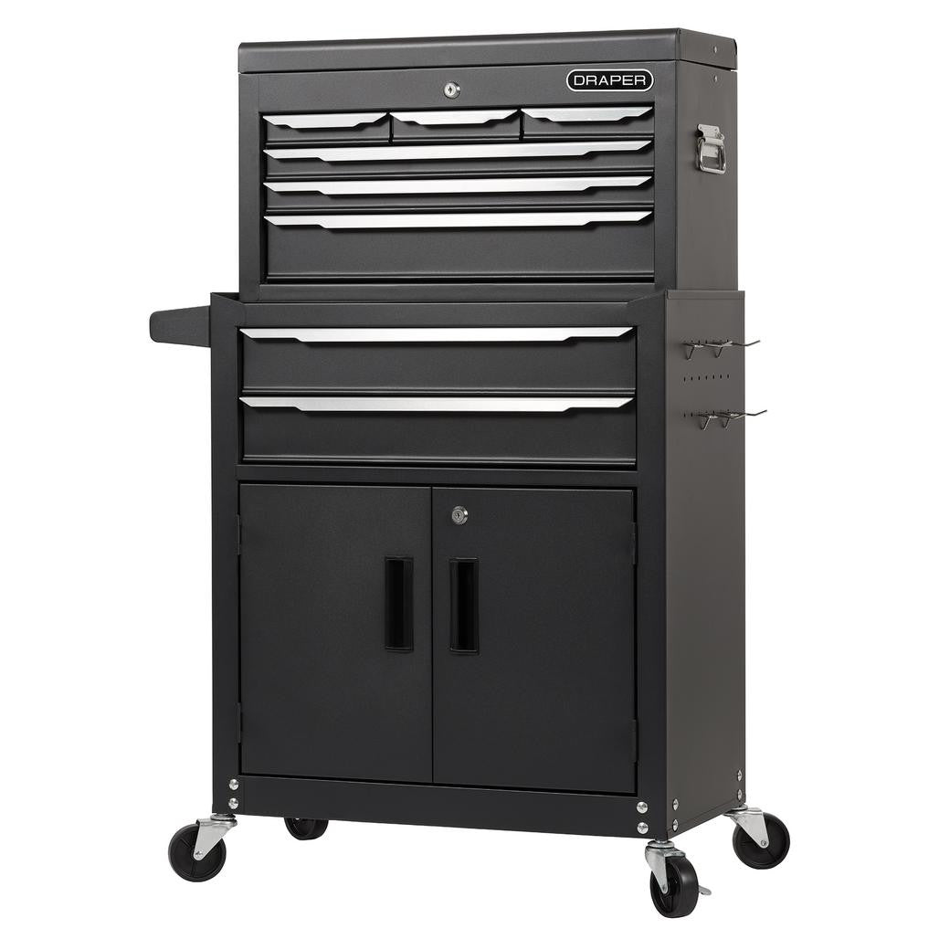 Draper Combined Roller Cabinet and Tool Chest, 8 Drawer, 24"