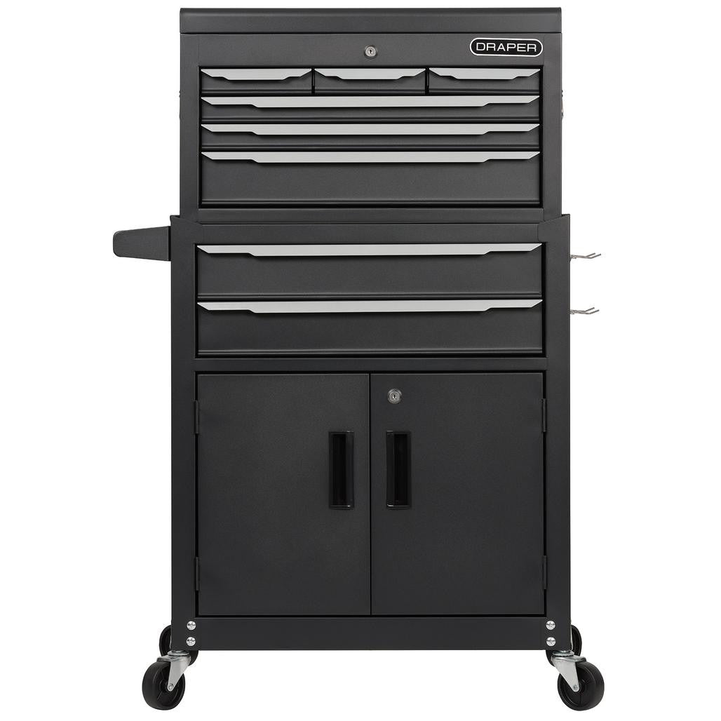 Draper Combined Roller Cabinet and Tool Chest, 8 Drawer, 24"