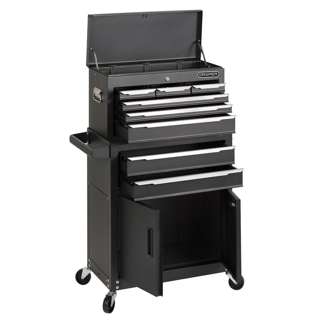 Draper Combined Roller Cabinet and Tool Chest, 8 Drawer, 24"
