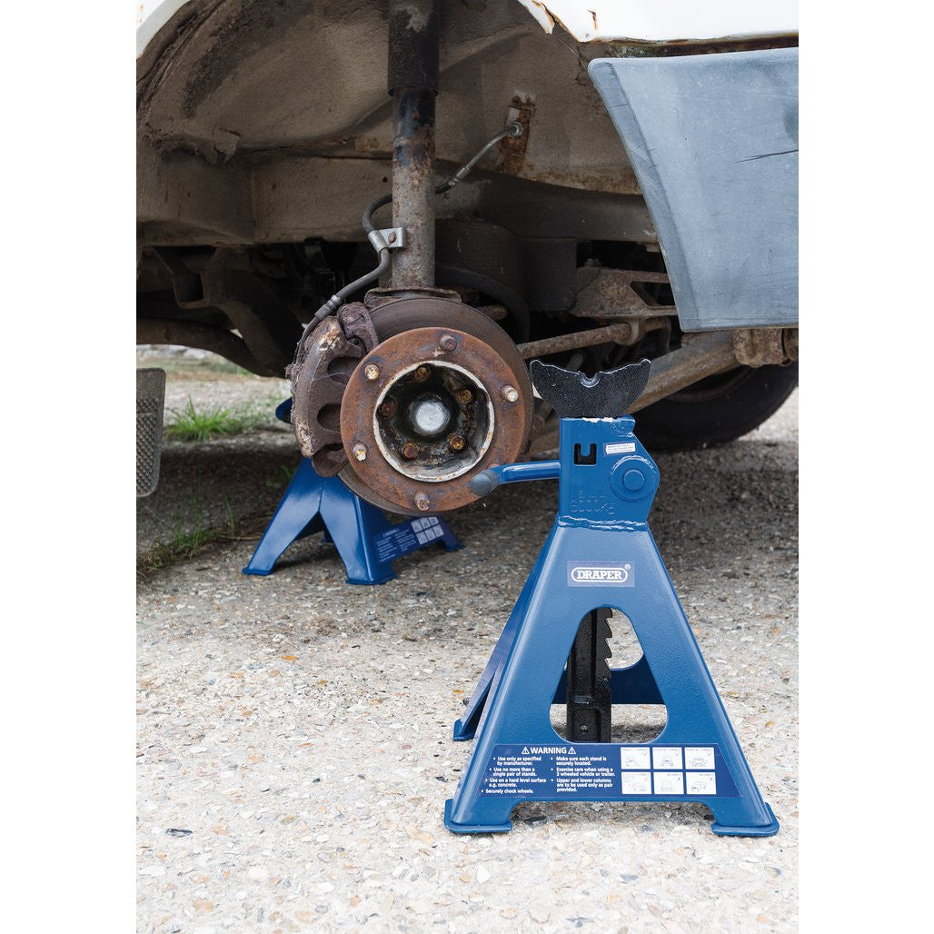 Draper Ratchet Axle Stands, 6 Tonne (Pair) 30883