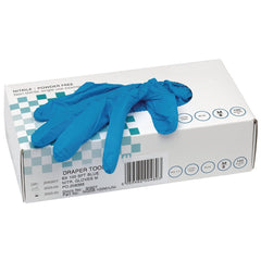 Draper Nitrile Gloves, Medium, Blue (Pack of 100)  30927