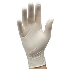 Draper Latex Gloves, Size Medium, White (Box of 100)  30929