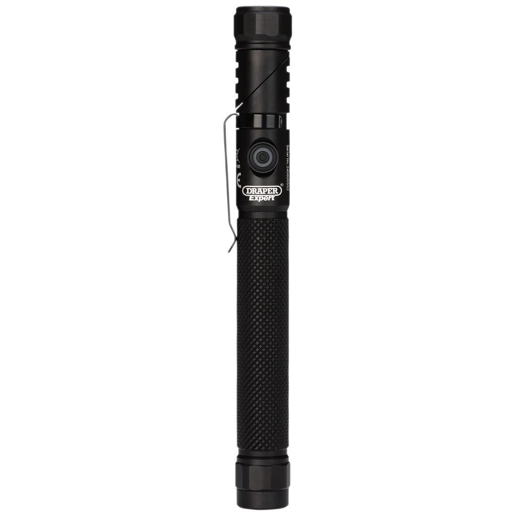 Draper Draper Expert SMD LED USB Rechargeable 90° Adjustable Torch, 3.5W, 350 Lumens, USB-C Cable Supplied