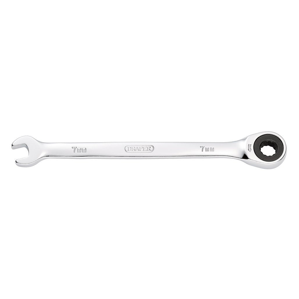 Draper Metric Ratcheting Combination Spanner, 7mm  31004