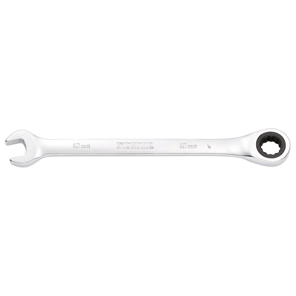 Draper Metric Ratcheting Combination Spanner, 10mm  31007