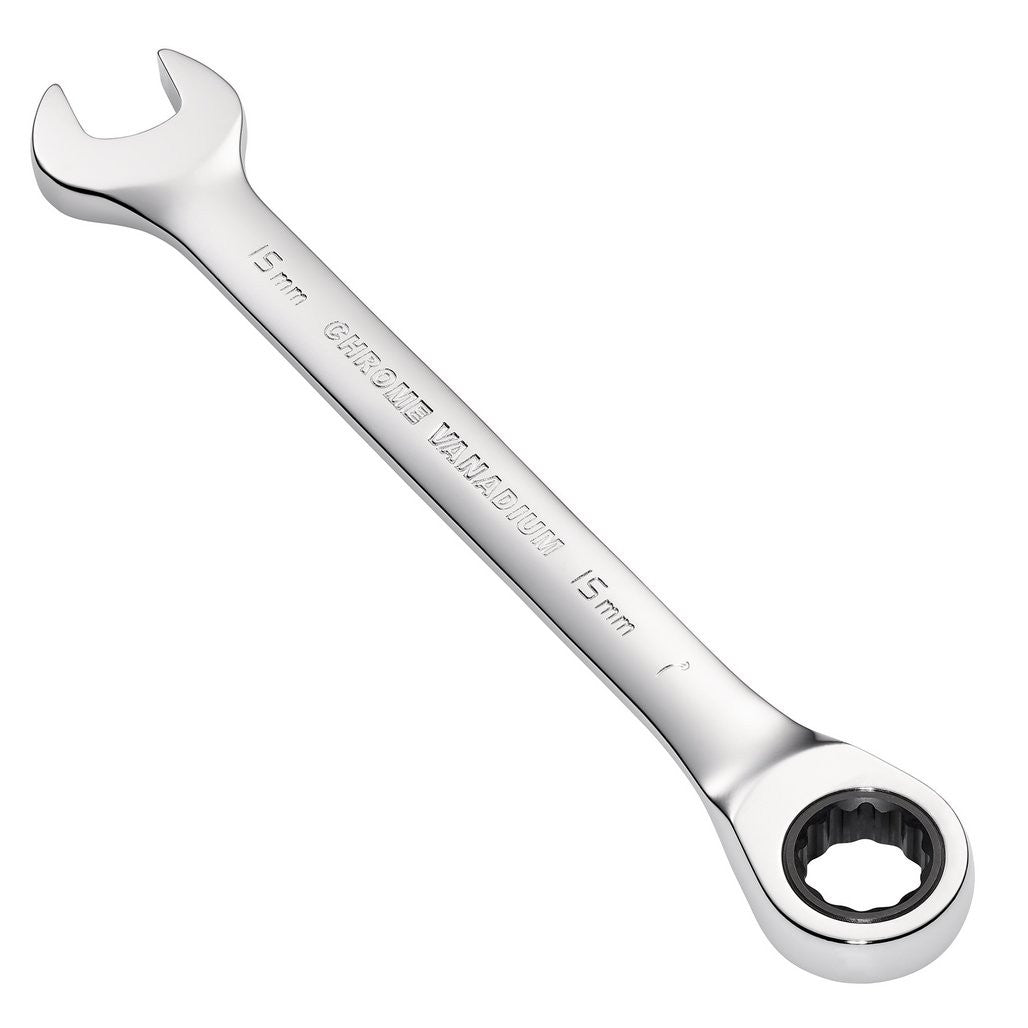 Draper Metric Ratcheting Combination Spanner, 15mm  31012