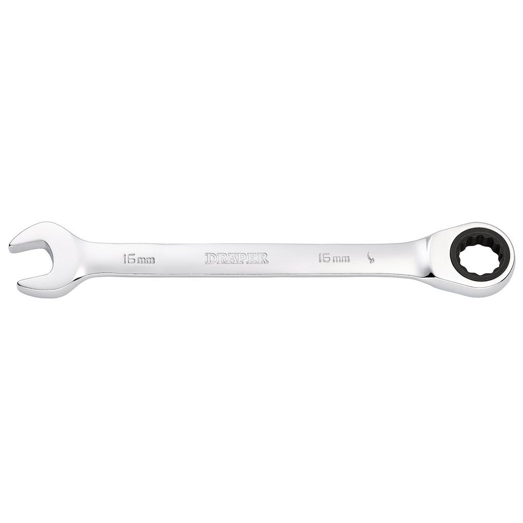 Draper Metric Ratcheting Combination Spanner, 16mm  31013
