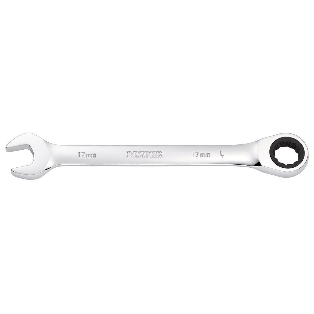 Draper Metric Ratcheting Combination Spanner, 17mm  31014