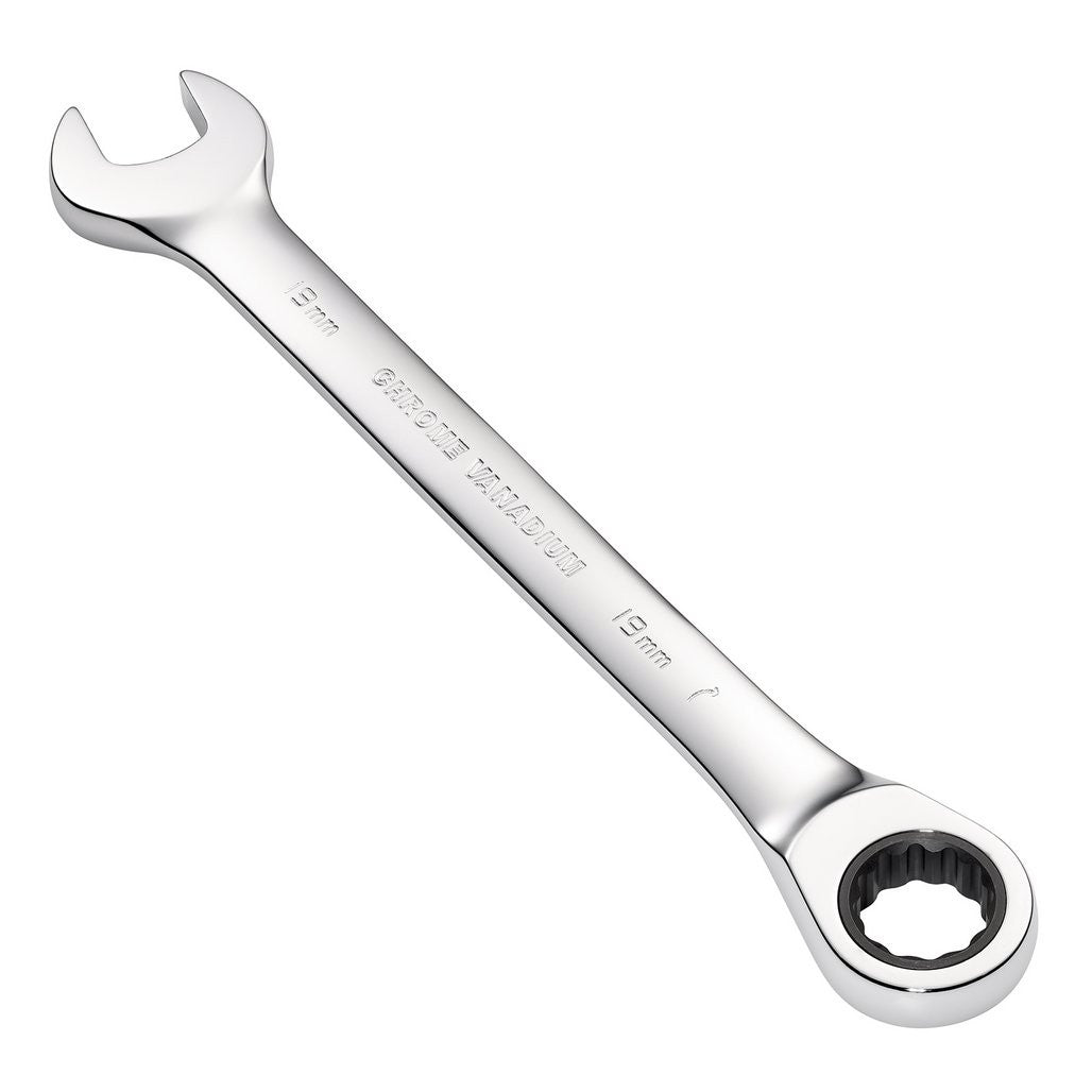 Draper Metric Ratcheting Combination Spanner, 19mm  31018