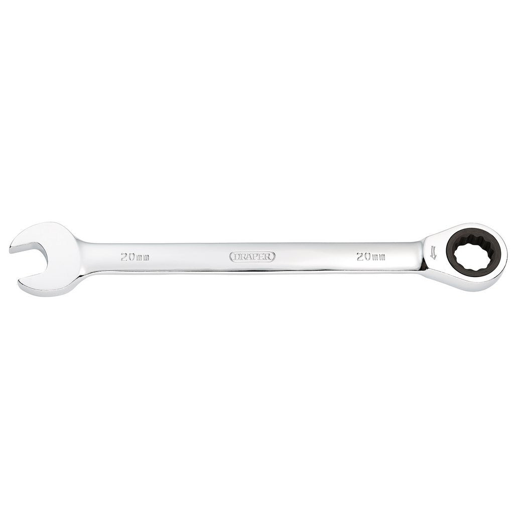 Draper Metric Ratcheting Combination Spanner, 20mm  31019