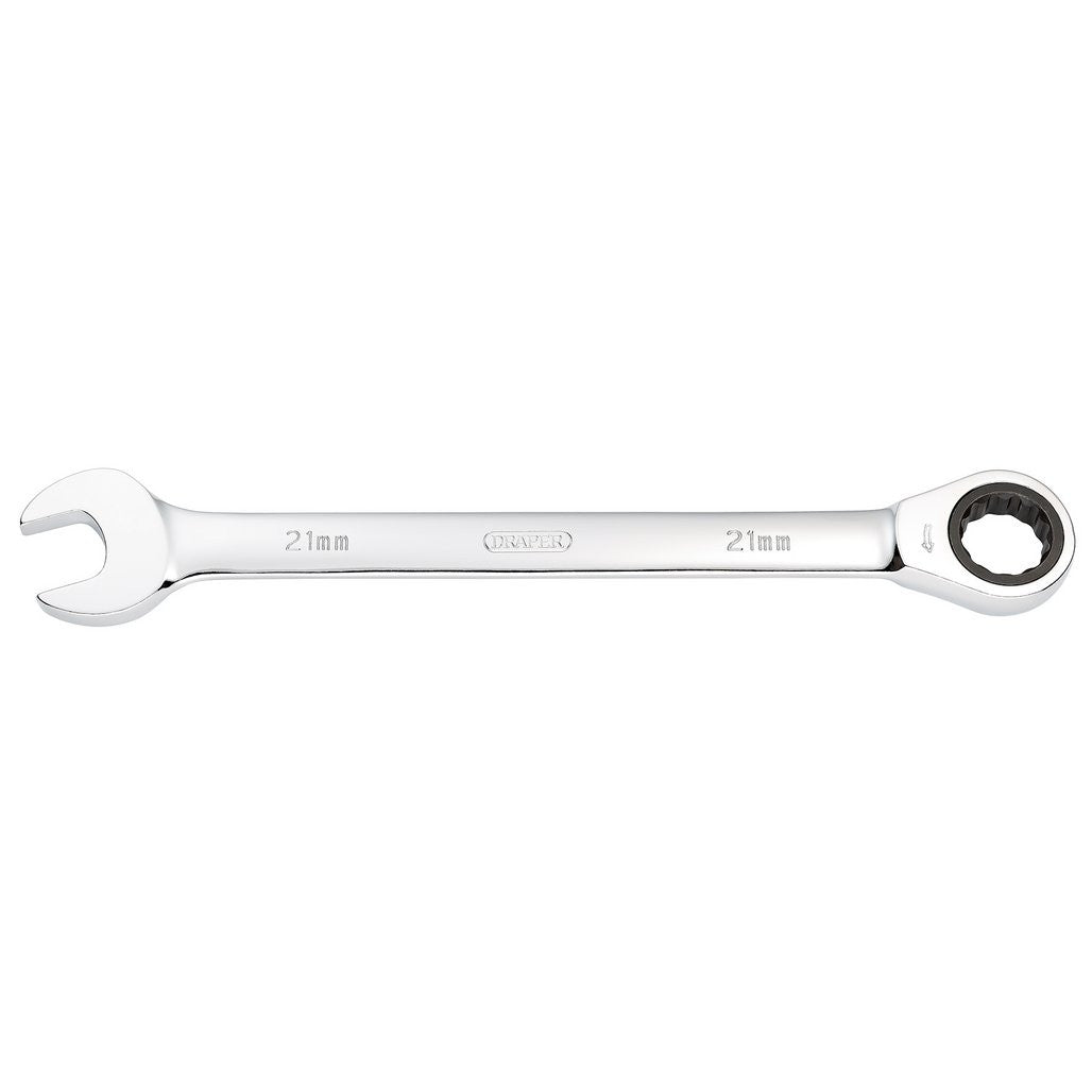 Draper Metric Ratcheting Combination Spanner, 21mm  31020