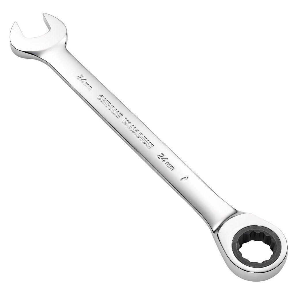 Draper Metric Ratcheting Combination Spanner, 24mm  31023