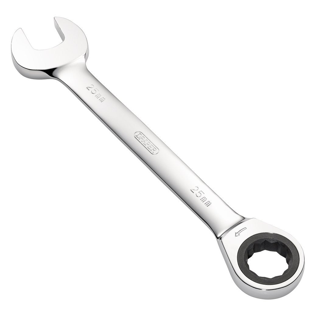 Draper Metric Ratcheting Combination Spanner, 25mm  31024