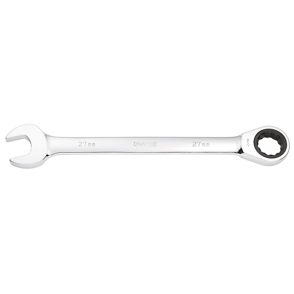Draper Metric Ratcheting Combination Spanner, 27mm  31025