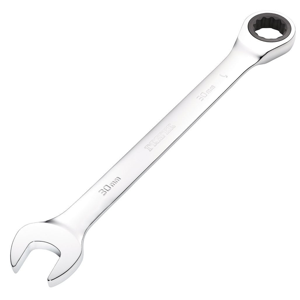 Draper Metric Ratcheting Combination Spanner, 30mm  31026
