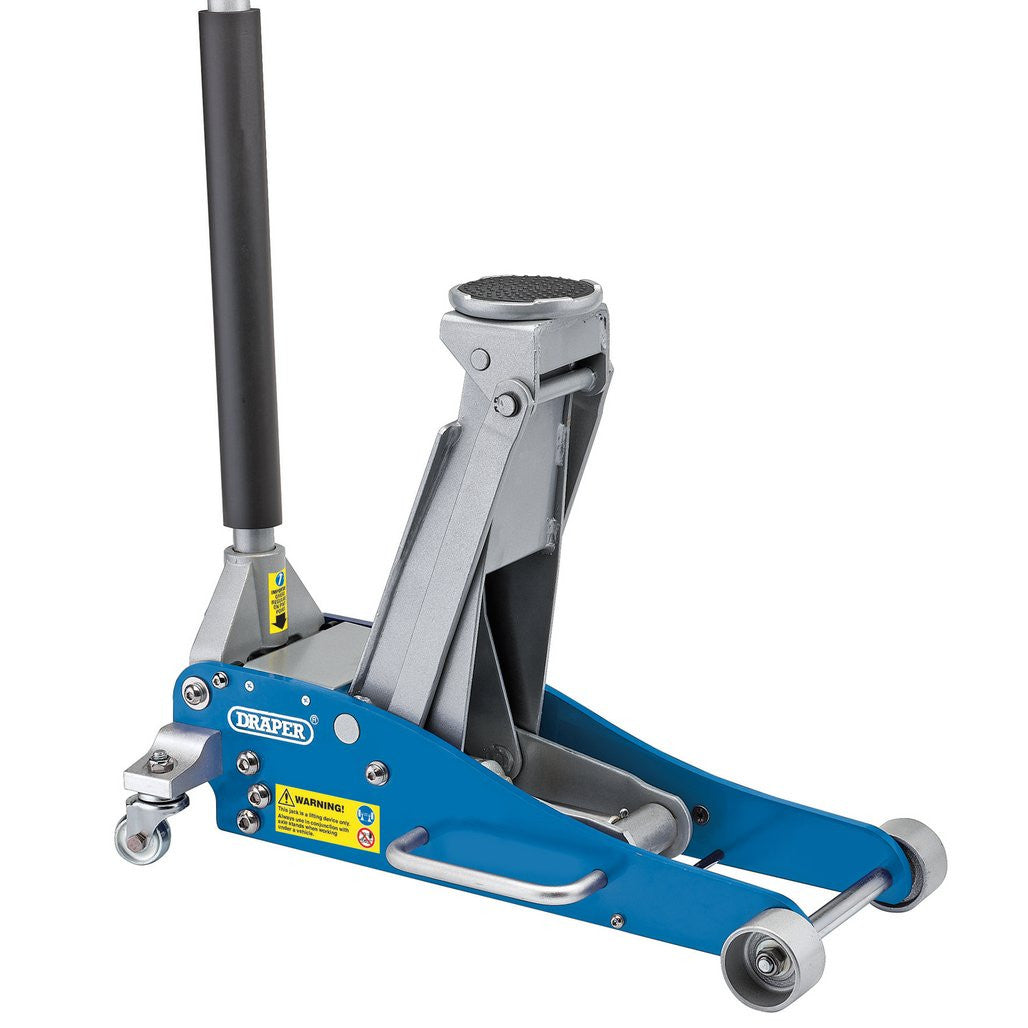 Draper Aluminium and Steel Low Profile Trolley Jack, 2.5 Tonne 31479