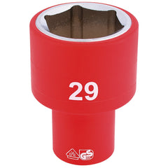 Draper Expert Fully Insulated VDE Socket, 1/2" Sq. Dr., 29mm  31988