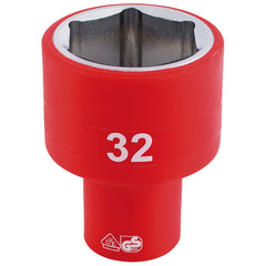 Draper Expert Fully Insulated VDE Socket, 1/2" Sq. Dr., 32mm  32017
