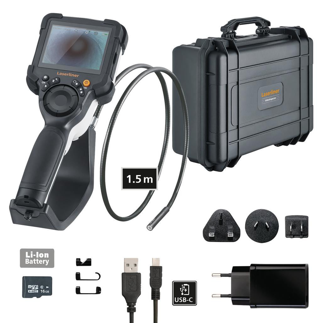Draper Laserliner 082.233A VideoInspector Professional Video Inspection System, 7,9 mm; 1,5 m