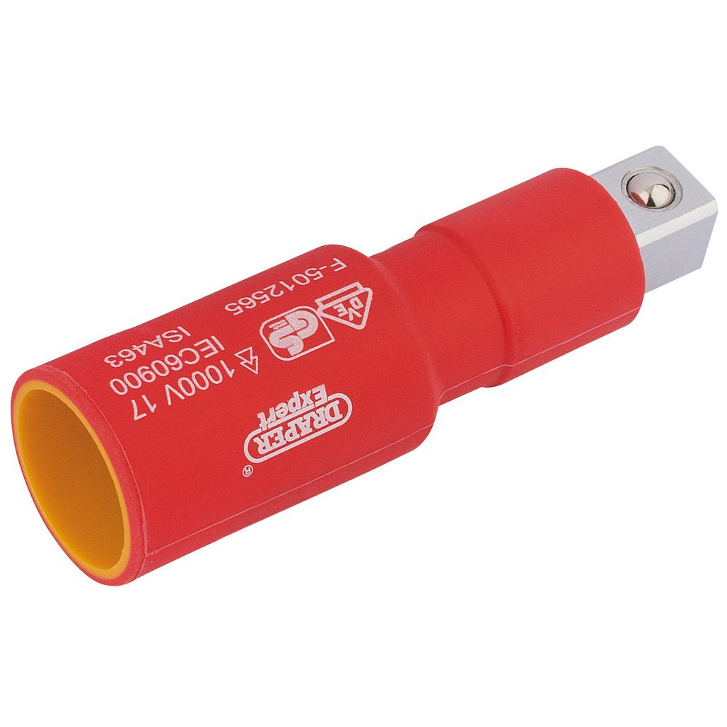 Draper Expert VDE Approved Fully Insulated Extension Bar, 1/2" Sq. Dr., 75mm  32103