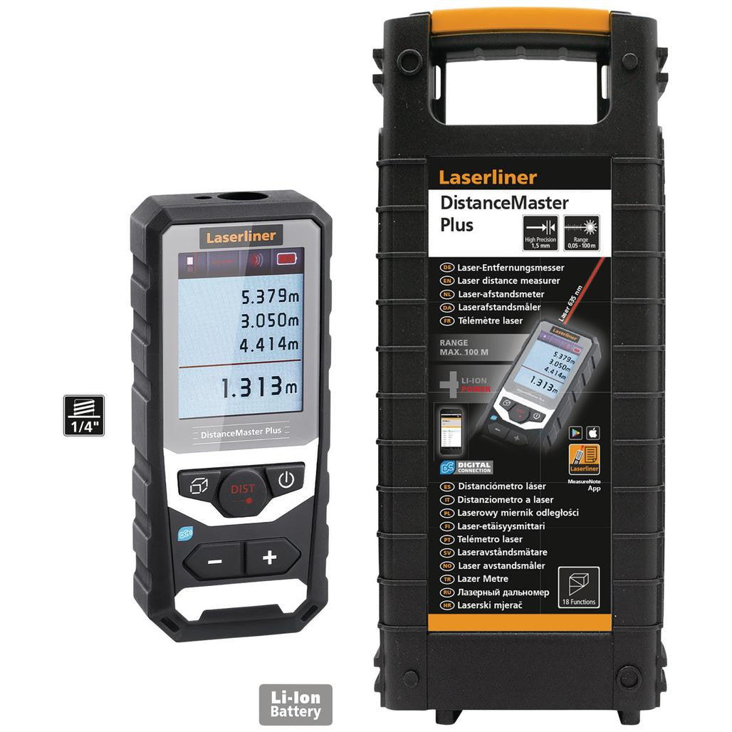 Draper Laserliner 080.983A DistanceMaster Plus Laser Rangefinder, 100m   32152