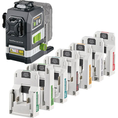 Draper Laserliner 036.380-1 PowerPlane-Laser 3G Multi-18V Three-Dimensional Green Laser Kit with 7 Power Adapters  32168