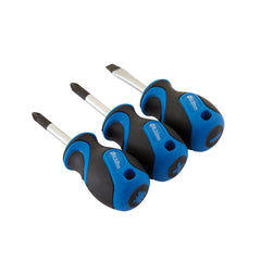 Draper Stubby Soft Grip Screwdriver Set (3 Piece)  32604