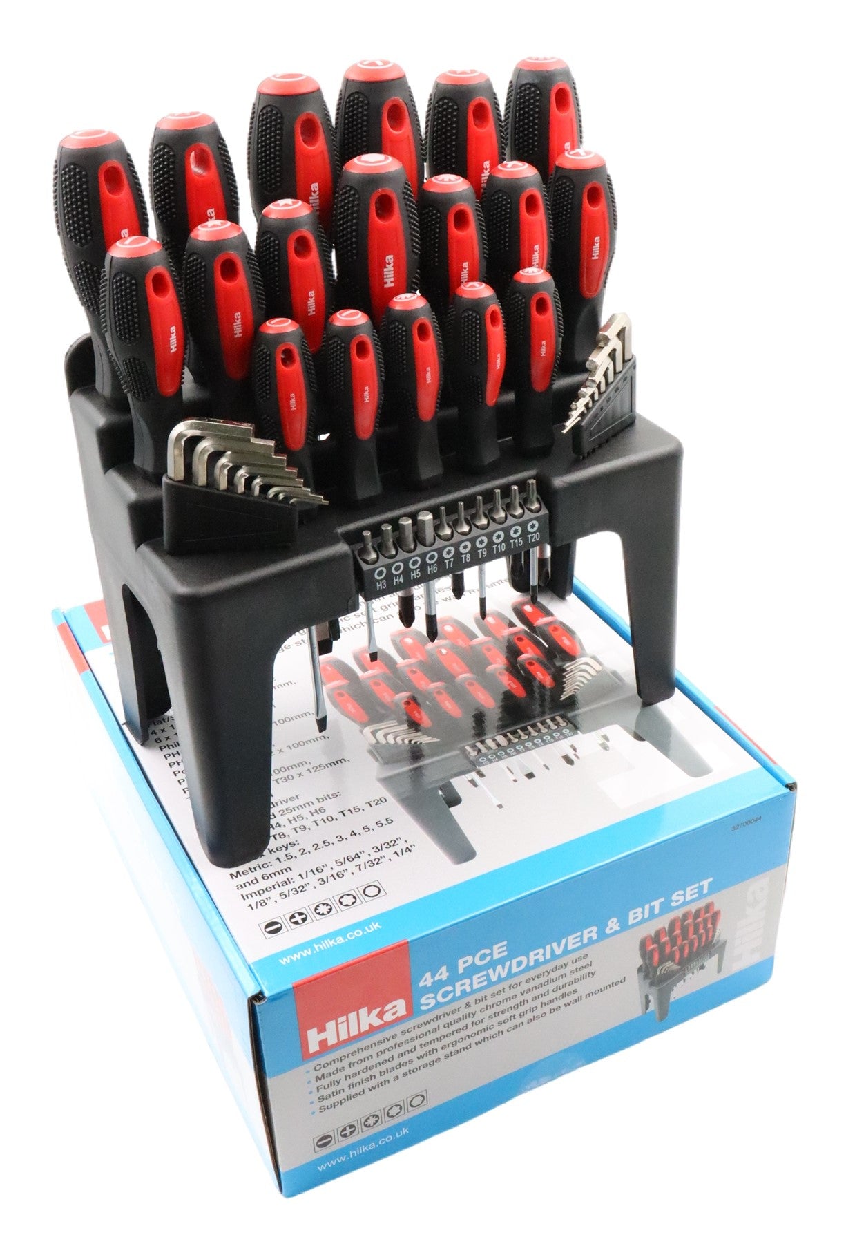 Hilka 44 pce Screwdriver & Bit Set 32700044