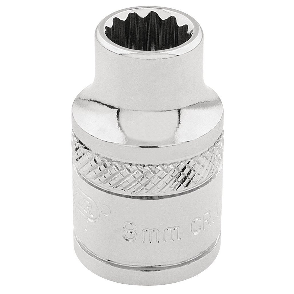 Draper Expert HI-TORQ® 12 Point Socket, 3/8" Sq. Dr., 8mm  32768