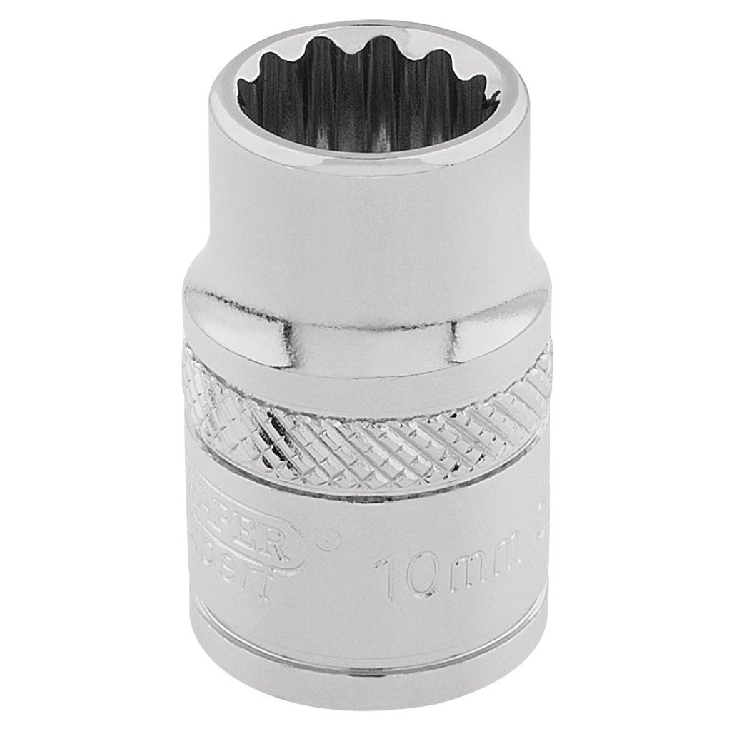 Draper Expert HI-TORQ® 12 Point Socket, 3/8" Sq. Dr., 10mm  32770