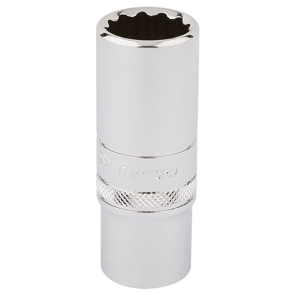 Draper Expert HI-TORQ® 12 Point Deep Socket, 3/8" Sq. Dr., 17mm  33013