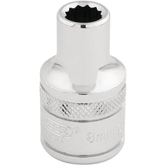 Draper Expert HI-TORQ® 12 Point Socket, 1/2" Sq. Dr., 8mm  33038