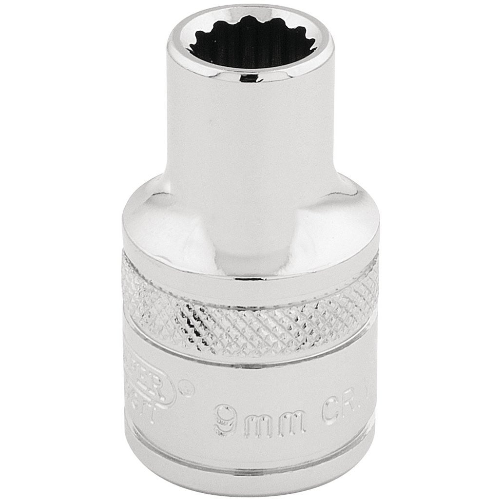 Draper Expert HI-TORQ® 12 Point Socket, 1/2" Sq. Dr., 9mm  33089