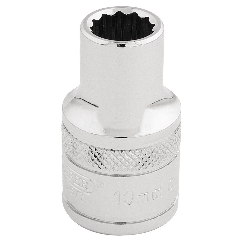 Draper Expert HI-TORQ® 12 Point Socket, 1/2" Sq. Dr., 10mm  33093