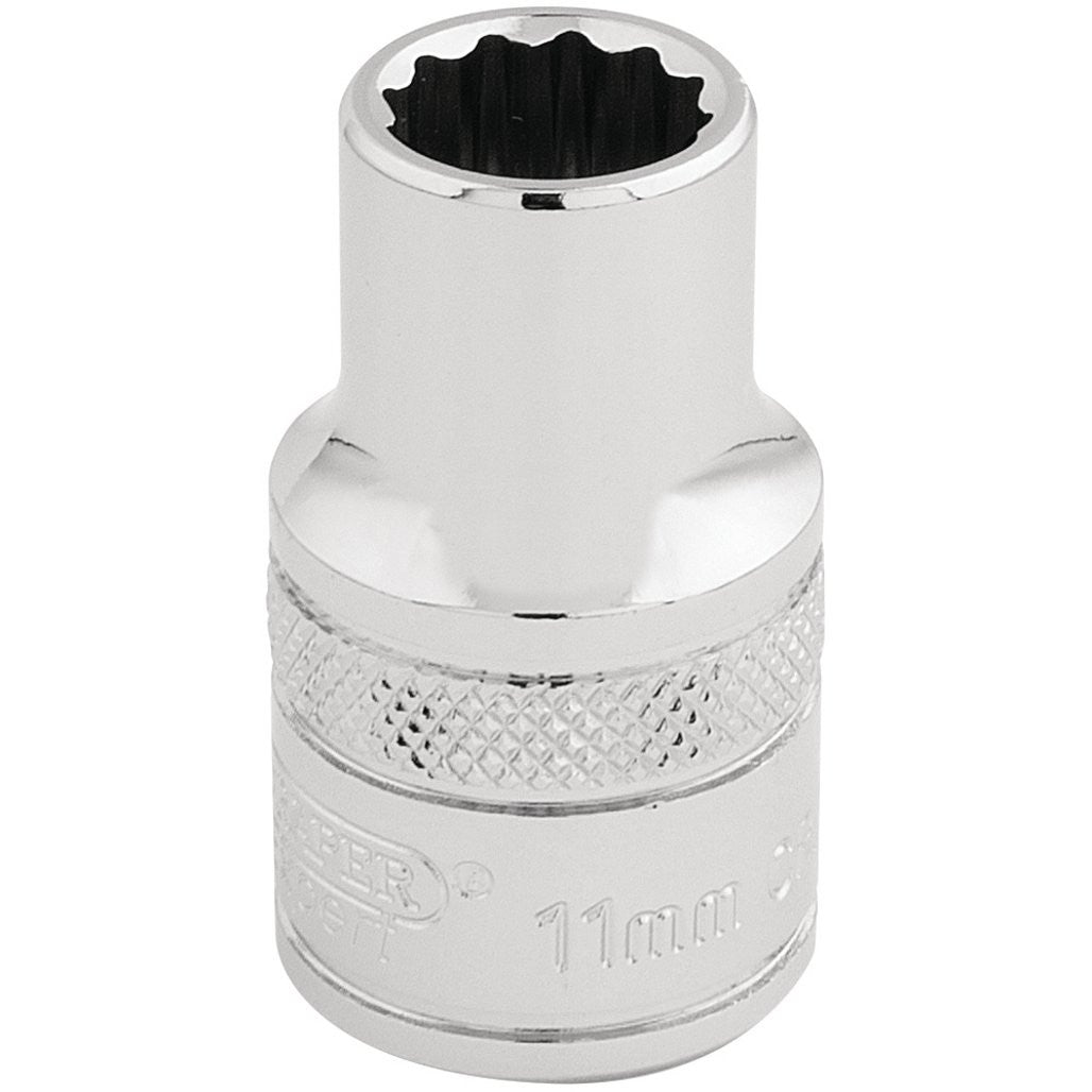 Draper Expert HI-TORQ® 12 Point Socket, 1/2" Sq. Dr., 11mm  33095