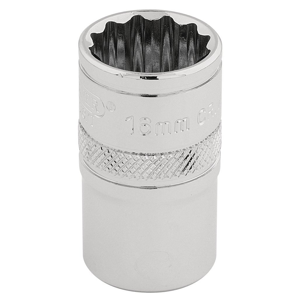 Draper Expert HI-TORQ® 12 Point Socket, 1/2" Sq. Dr., 16mm  33160