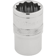 Draper Expert HI-TORQ® 12 Point Socket, 1/2" Sq. Dr., 17mm  33167