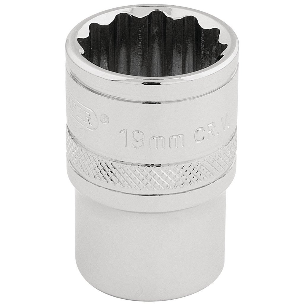 Draper Expert HI-TORQ® 12 Point Socket, 1/2" Sq. Dr., 19mm  33231