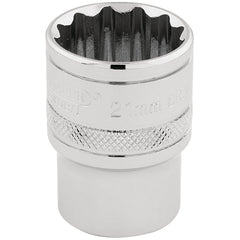 Draper Expert HI-TORQ® 12 Point Socket, 1/2" Sq. Dr., 21mm  33290