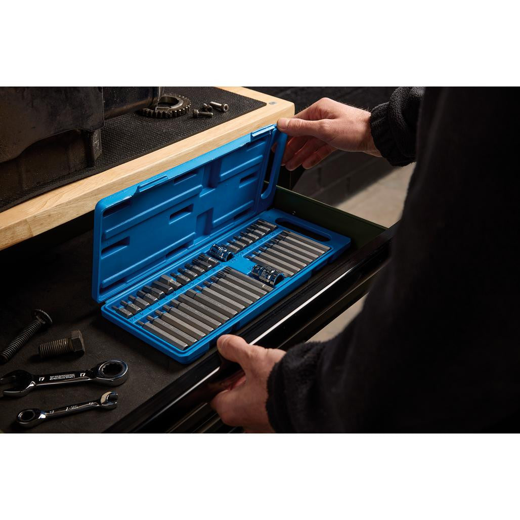 Draper TX-STAR® Hex. & Spline Mechanics Bit Set, 3/8, 1/2" Sq. Dr. (40 Piece)  33323