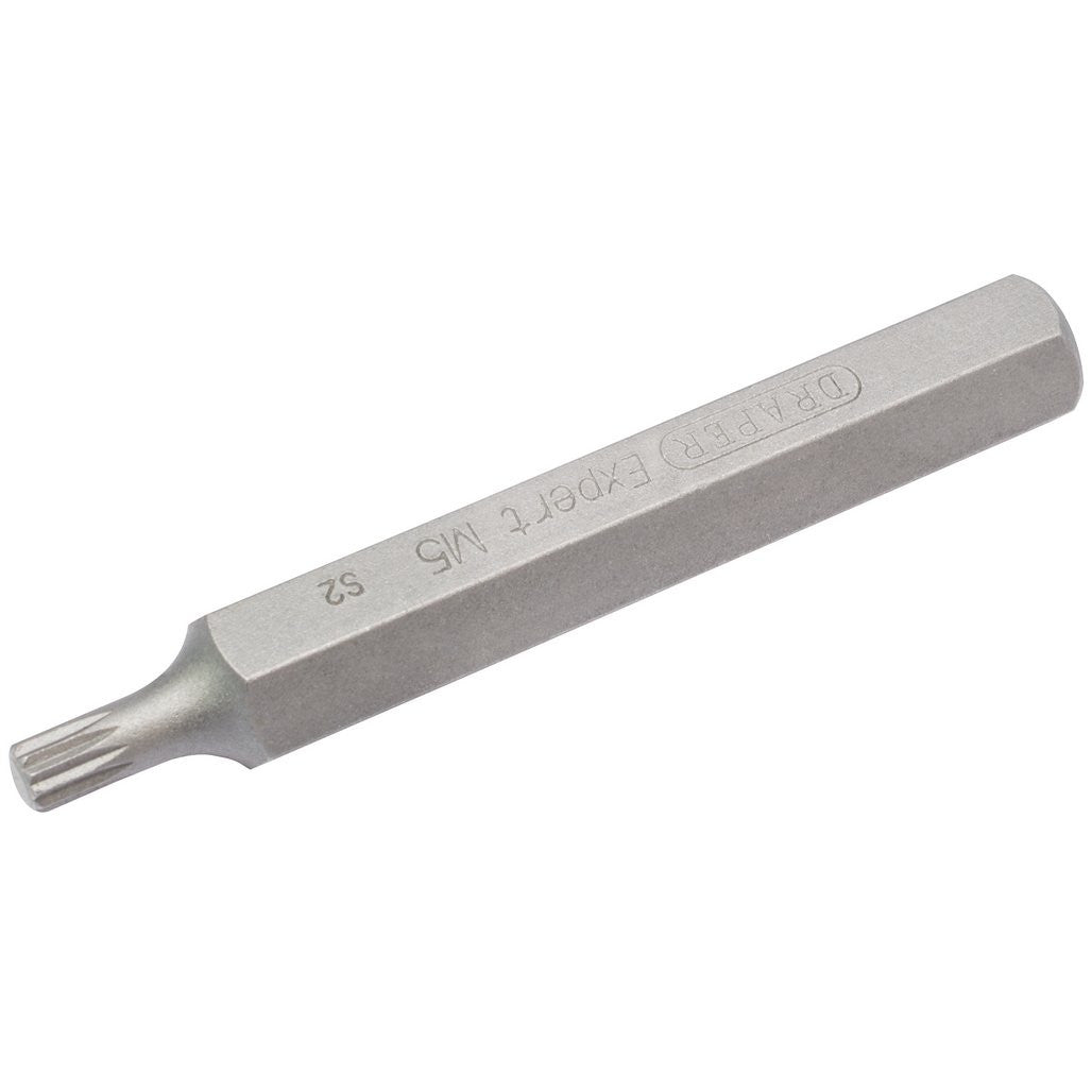 Draper Expert Spline 10mm Insert Bit for Mechanics Bit Sets, M5 x 75mm  33344
