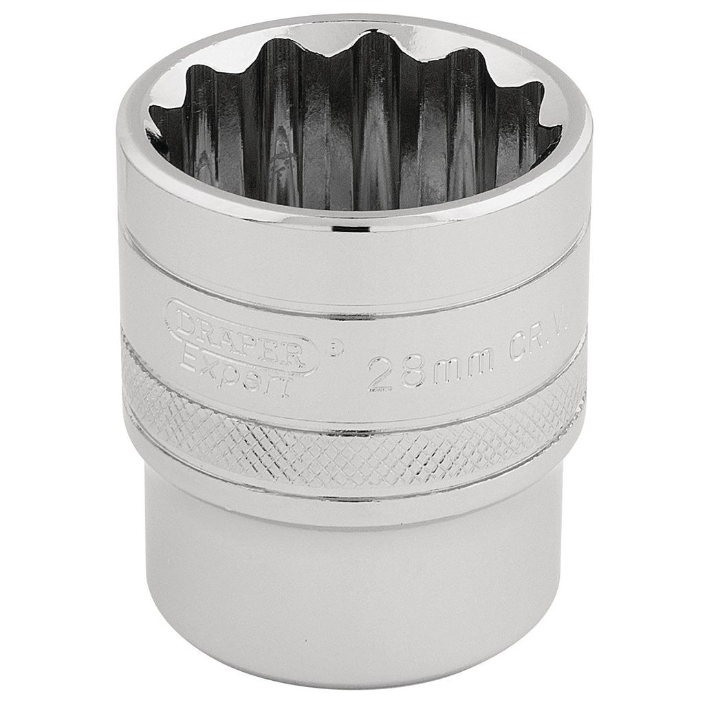 Draper Expert HI-TORQ® 12 Point Socket, 1/2" Sq. Dr., 28mm  33518